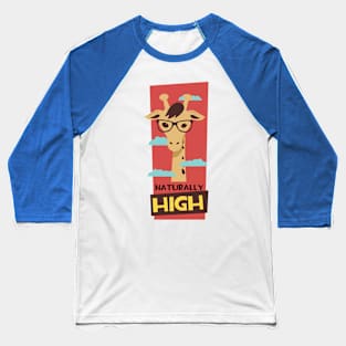 giraffe naturally high 1 Baseball T-Shirt